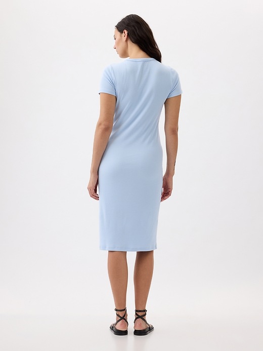 Modern Rib Midi T-Shirt Dress | Gap