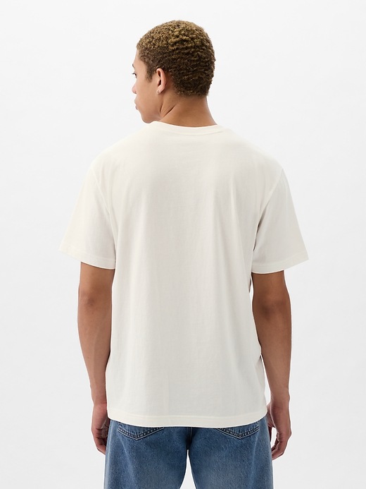2 of 8 showing, with the color new off white of product Gap Arch Logo T-Shirt