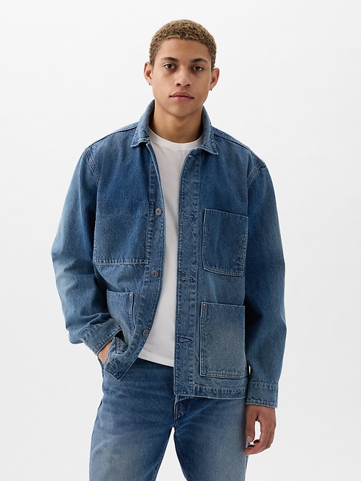 Image number 1 showing, Denim Chore Jacket