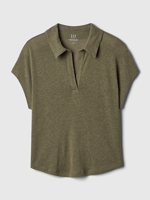 Image number 4 showing, Linen-Blend Polo Shirt