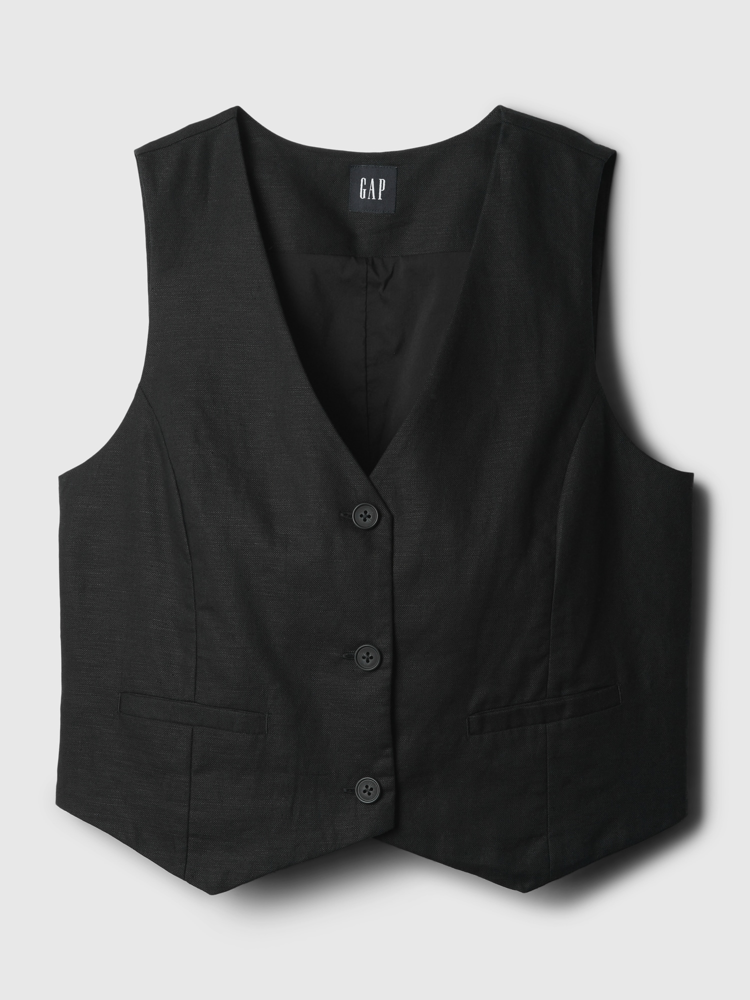 LinenCotton Vest Gap