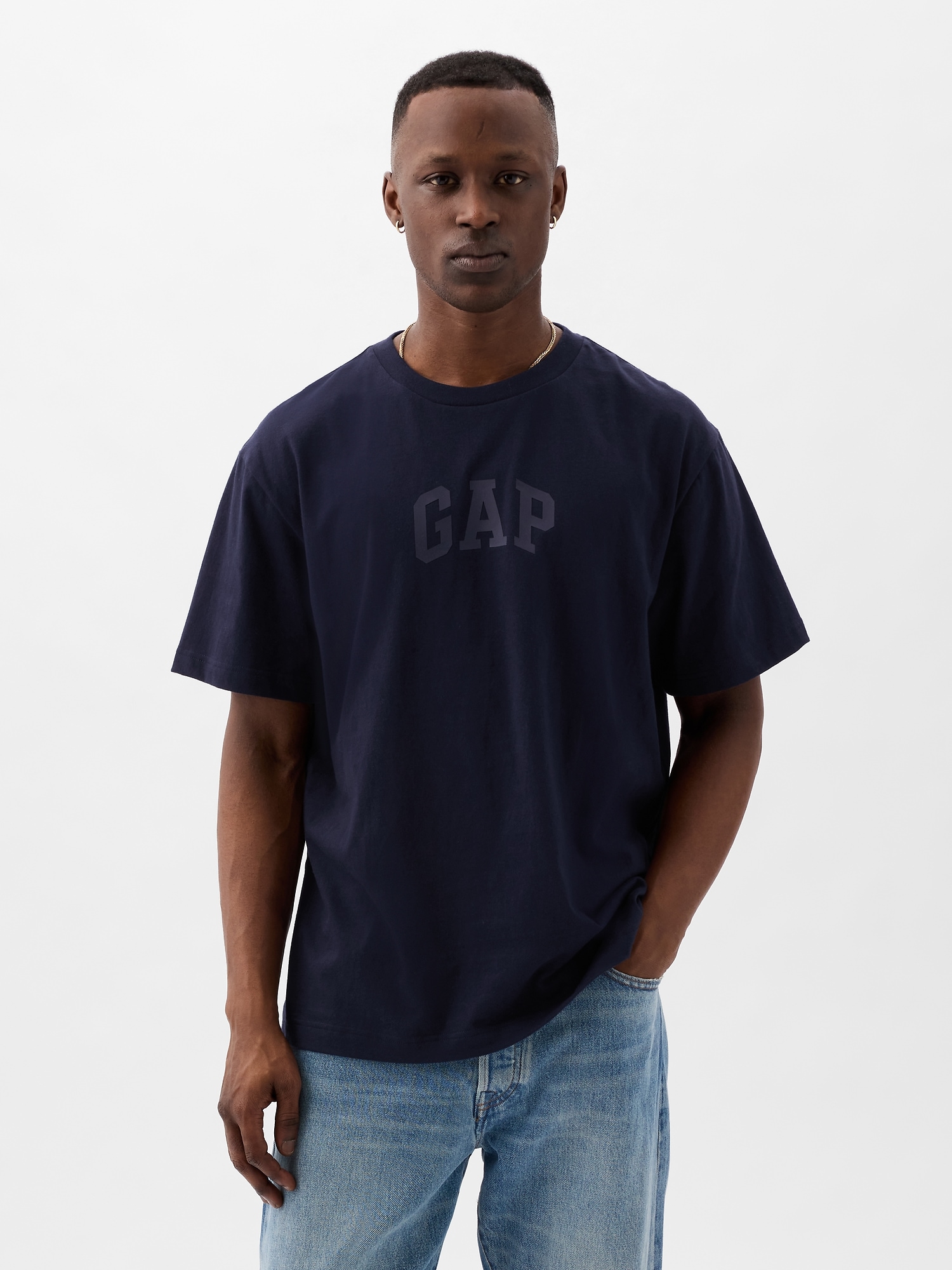 Gap Arch Logo T-shirt In Dark Night