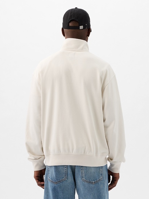 2 of 8 showing, with the color carls stone of product Mini Logo Half-Zip Pullover