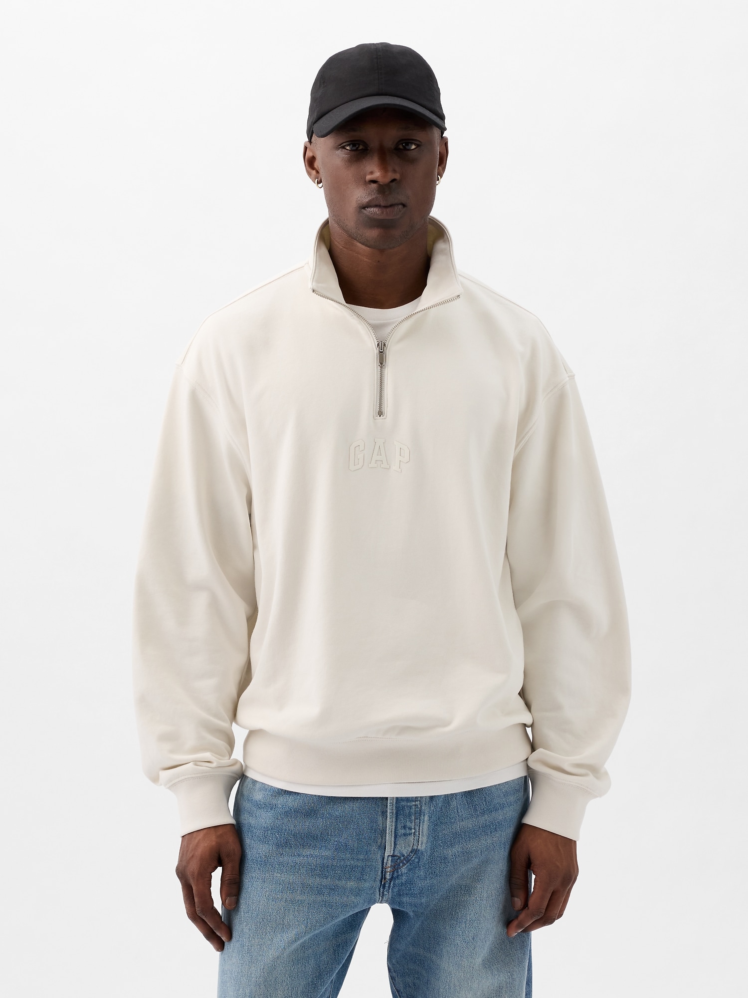 Mini Logo Half-Zip Pullover