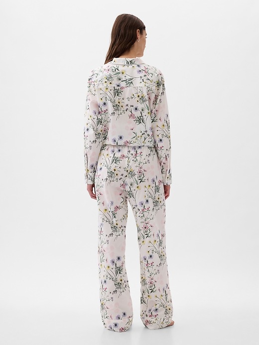 2 of 8 showing, with the color multi floral of product Poplin PJ Pant