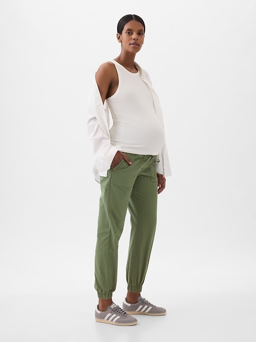 Image number 3 showing, Maternity Full Panel Utility Joggers