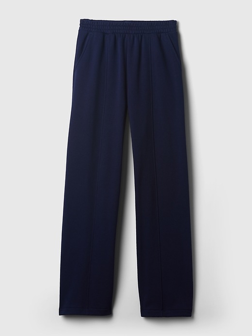 Wide Leg Women Pocket Sweatpants Vintage White