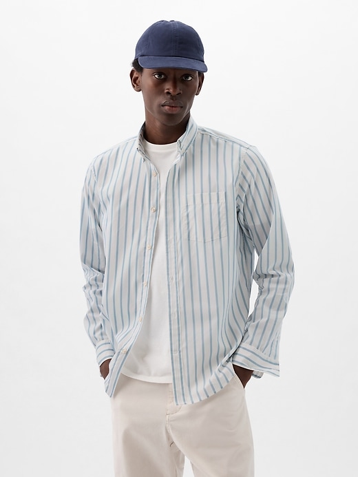 Image number 1 showing, All-Day Poplin Shirt in Standard Fit