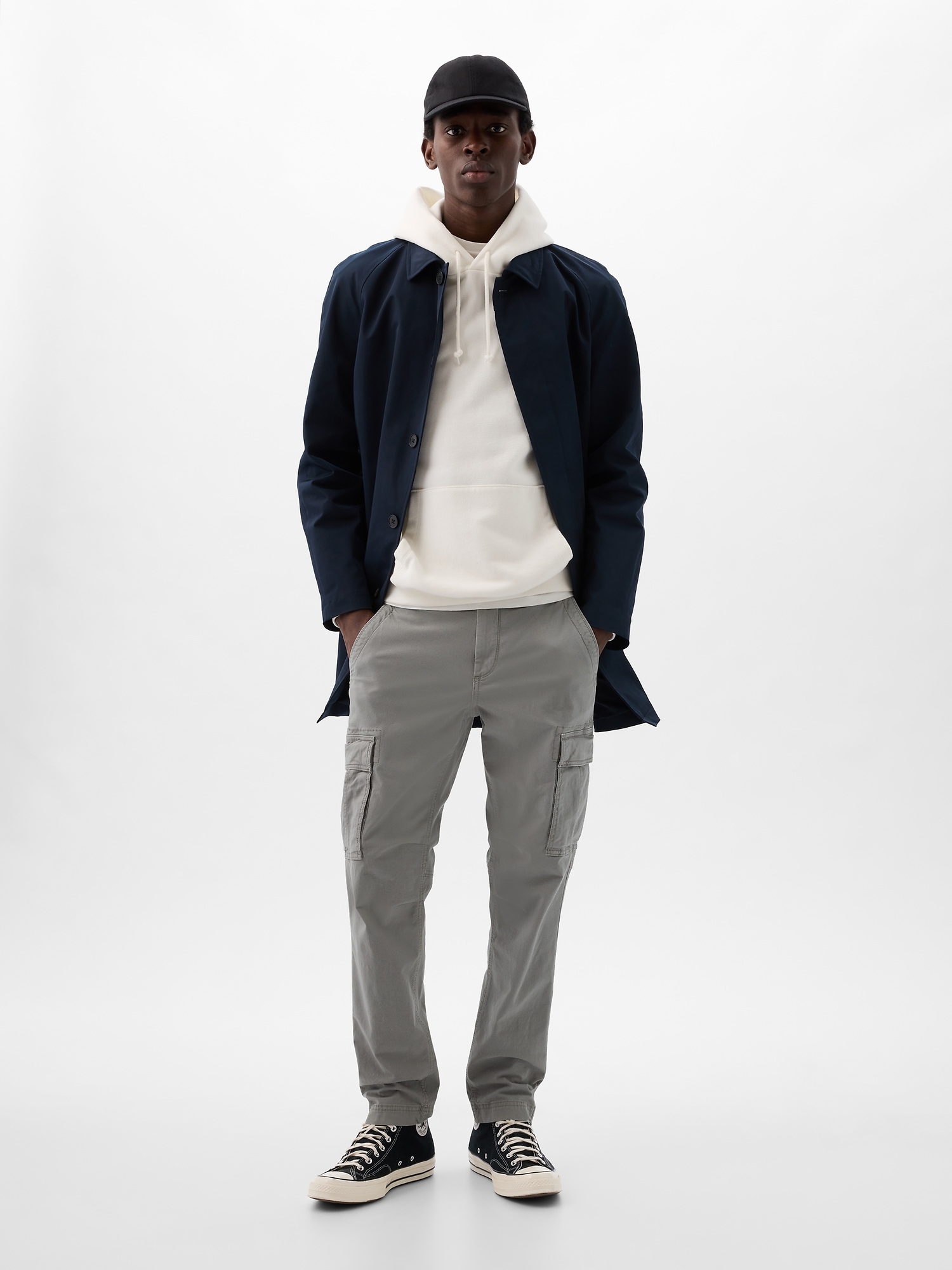 Gap Cargo Pants With Flex In Pilot Grey