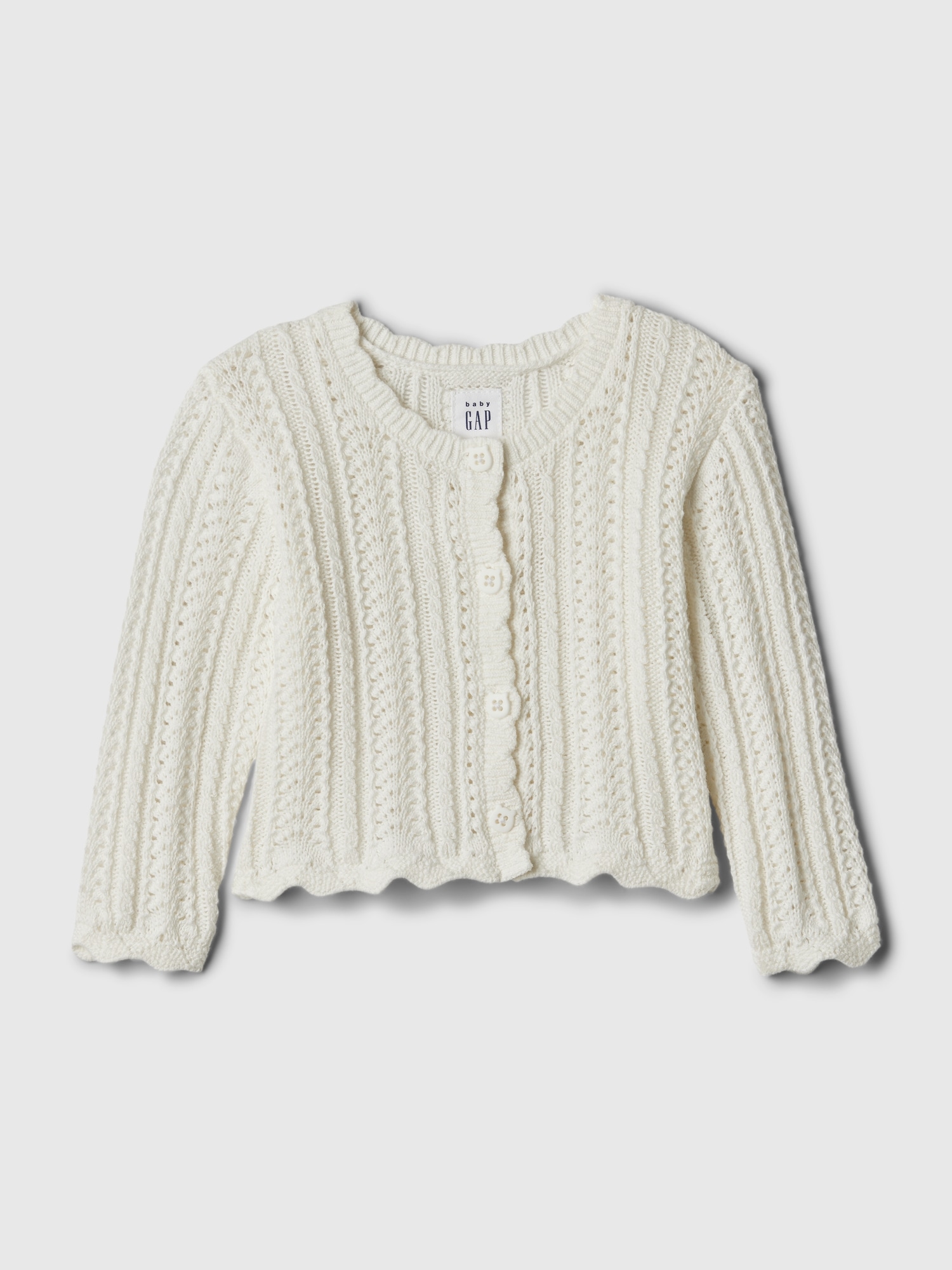 Gap Baby Cable-knit Sweater In Off White