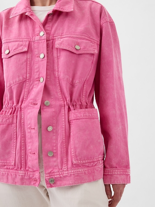 Cinched Denim Jacket | Gap