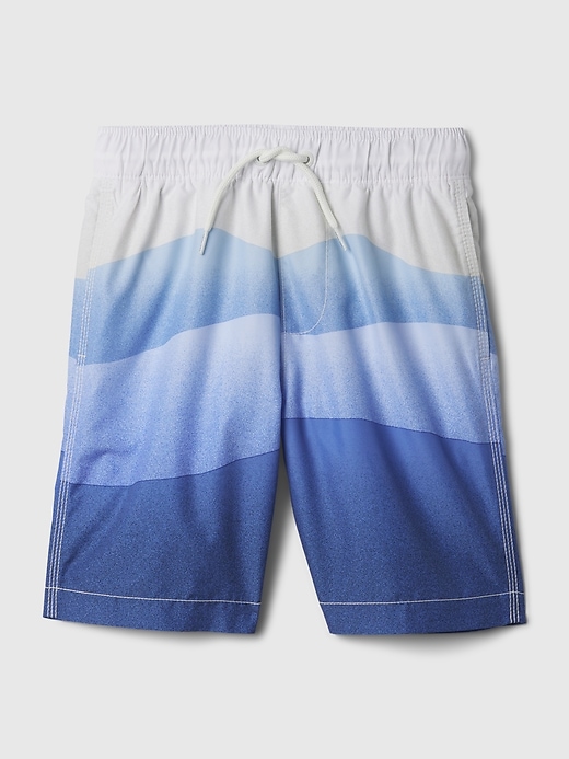 Image number 1 showing, Kids Recycled Printed Swim Trunks