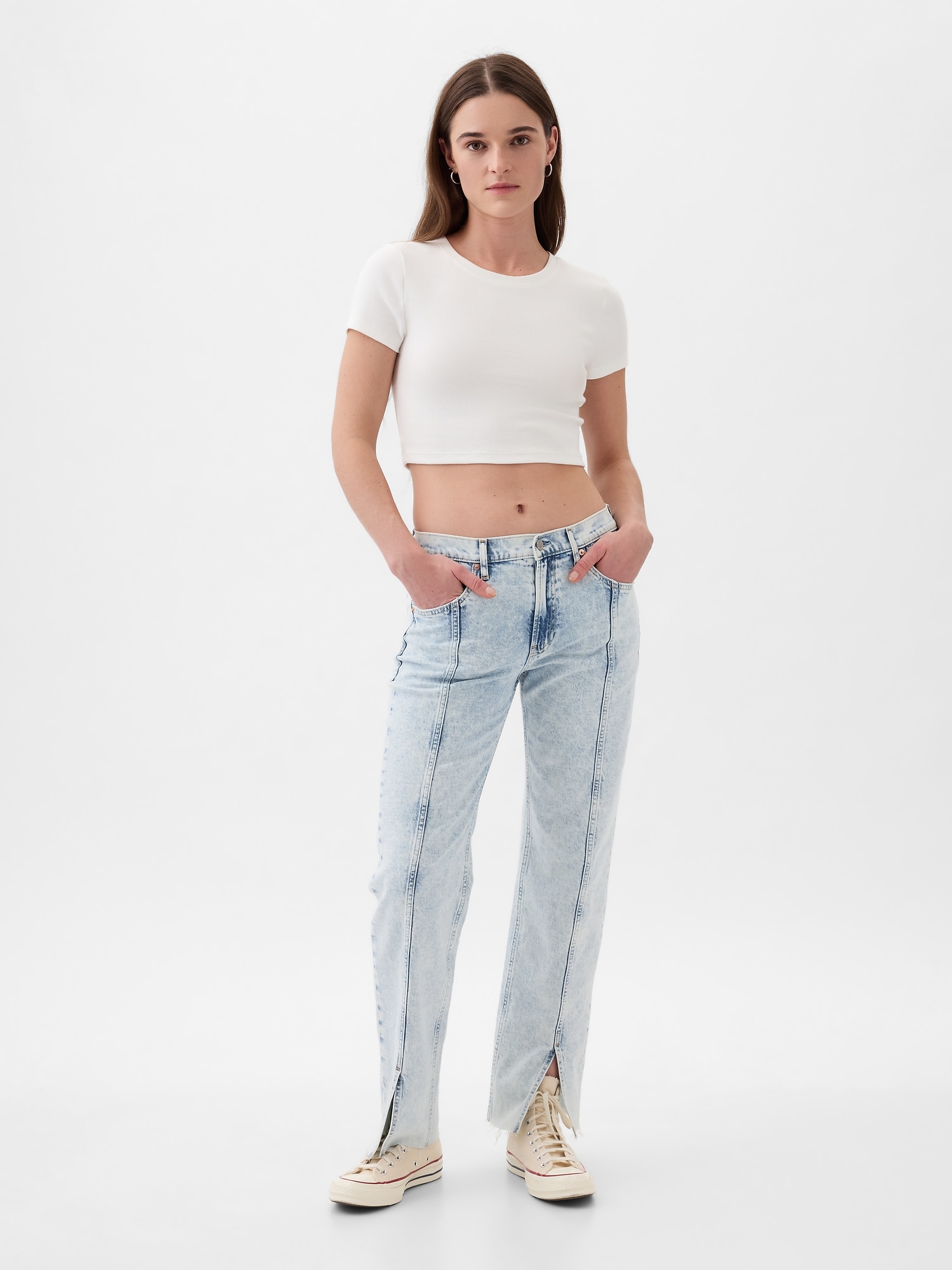 Mid Rise 90s Loose Jeans