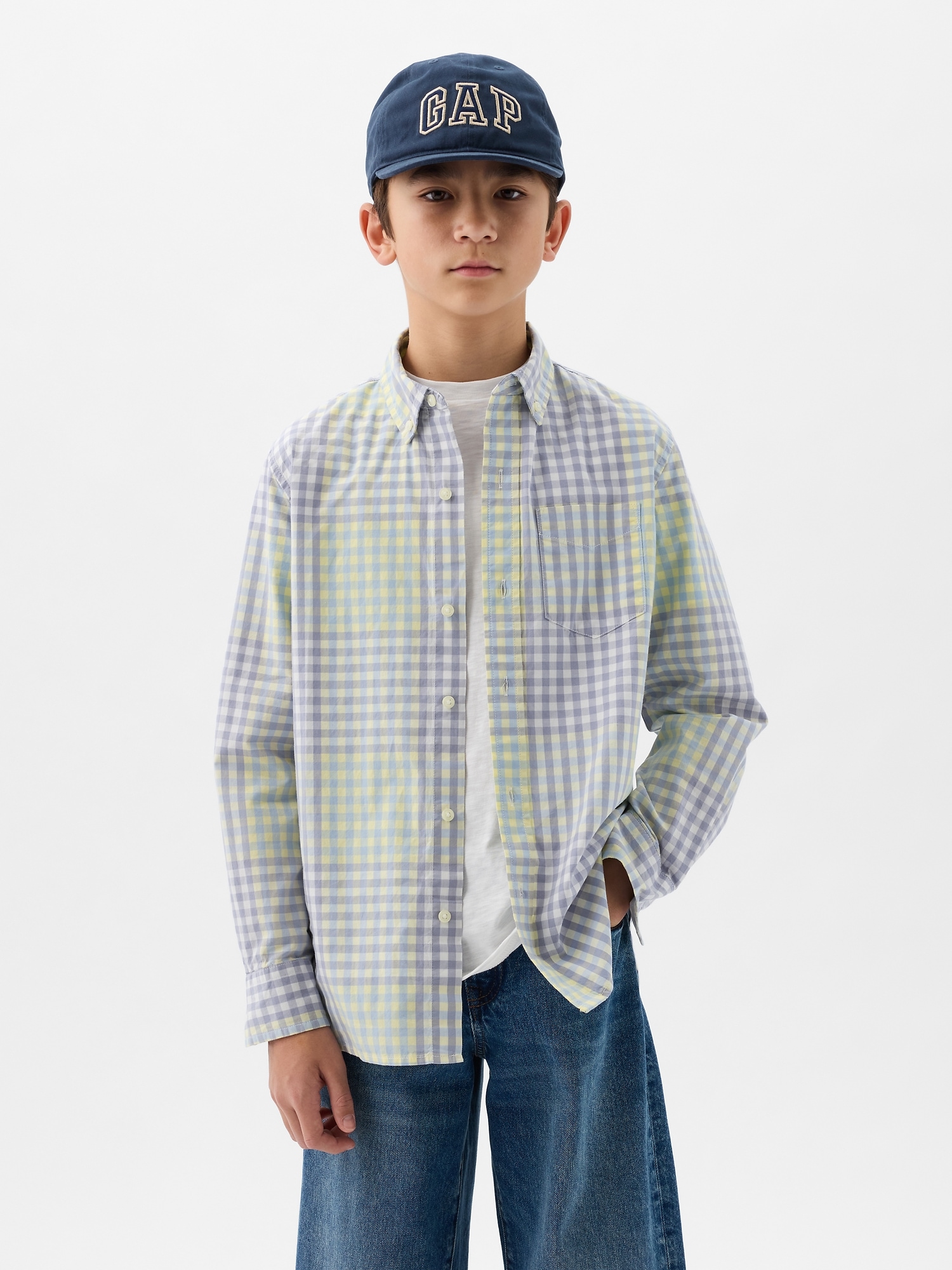 Kids Organic Cotton Poplin Shirt