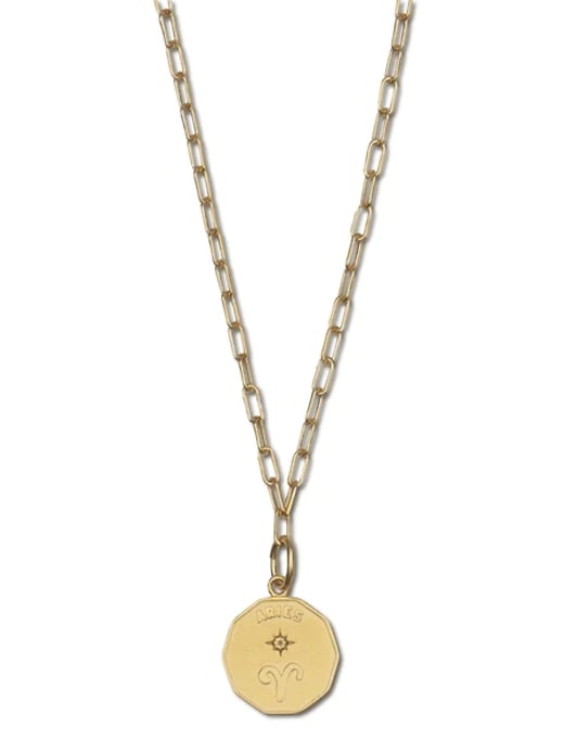1 of 8 showing, with the color ARIES of product HART Elemental Zodiac Necklace