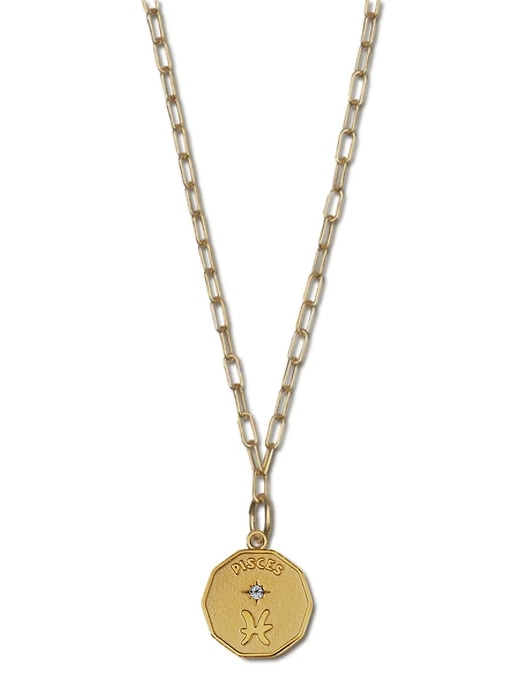 1 of 8 showing, with the color PISCES of product HART Elemental Zodiac Necklace