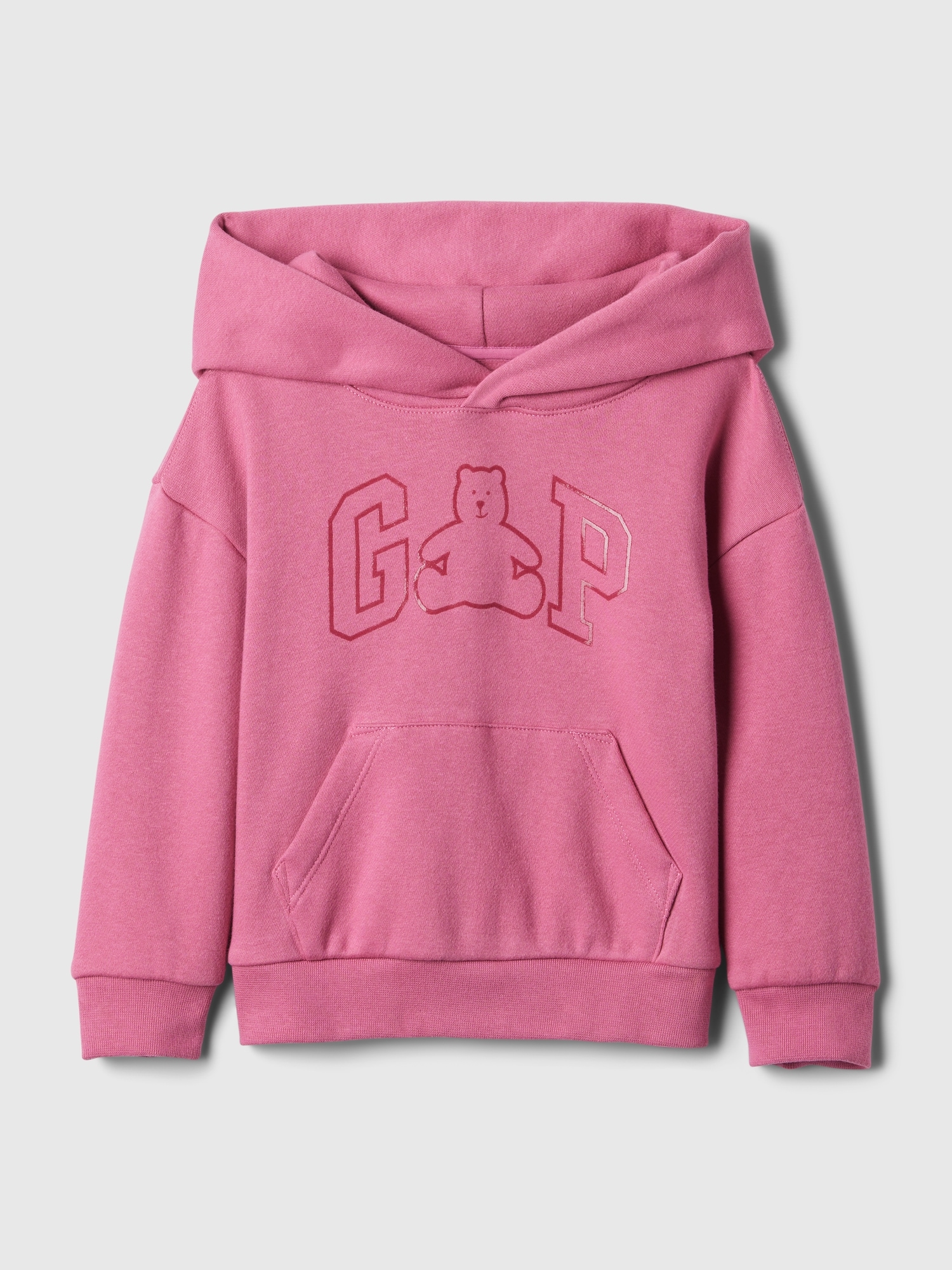 Gap Babies' Toddler Brannan Bear Logo Hoodie In Pink Raspberry