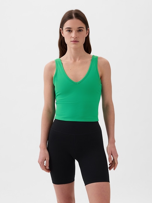 Image number 6 showing, GapFit Studio Rib V-Neck Brami