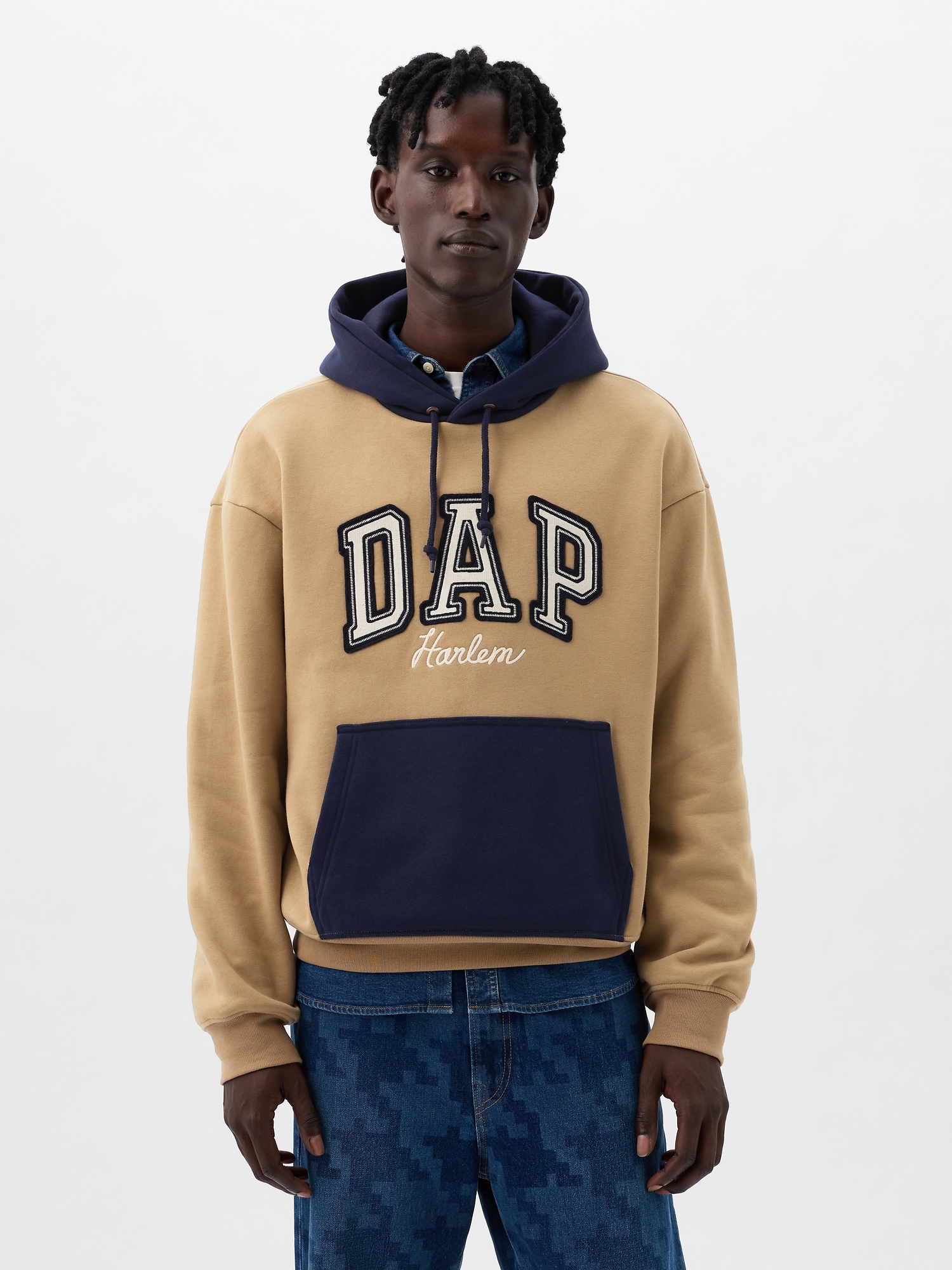 Shop Gap Dap ×  Logo Hoodie In Perfect Khaki