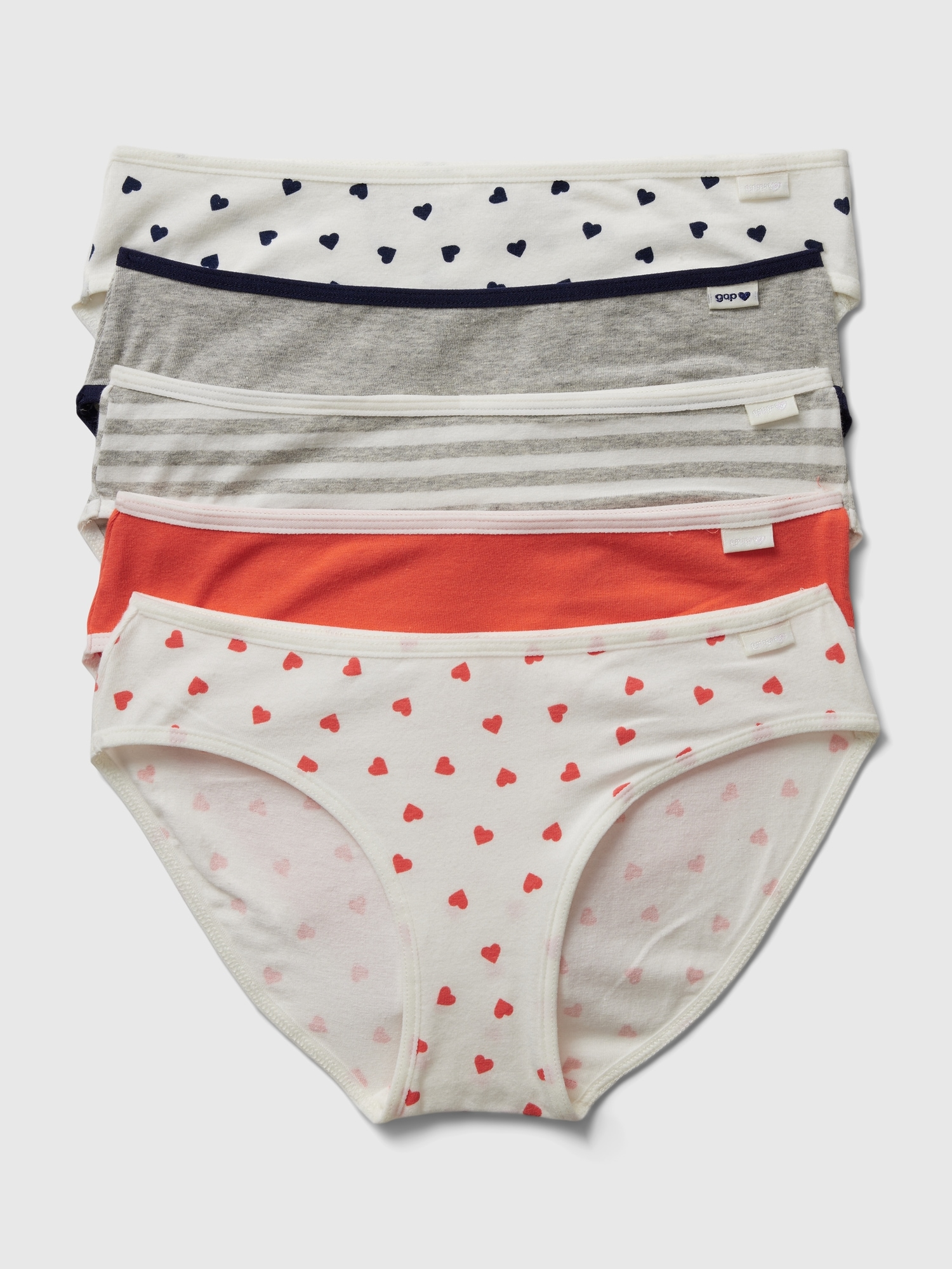 Teen White Cotton Panties,cute Print Hipster Underwear For Girls
