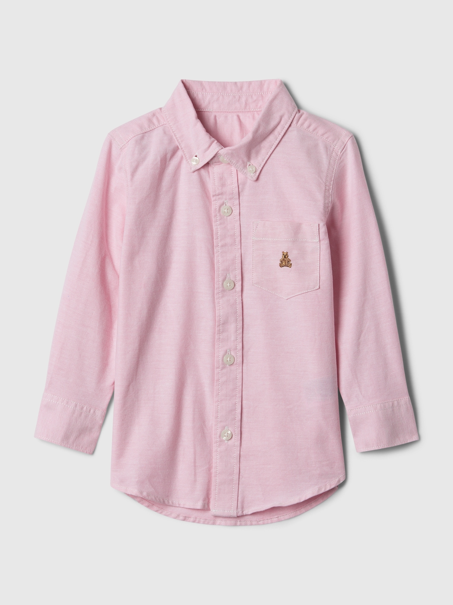 Gap Baby Oxford Shirt In Sugar Pink