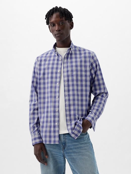Image number 1 showing, All-Day Poplin Shirt in Standard Fit