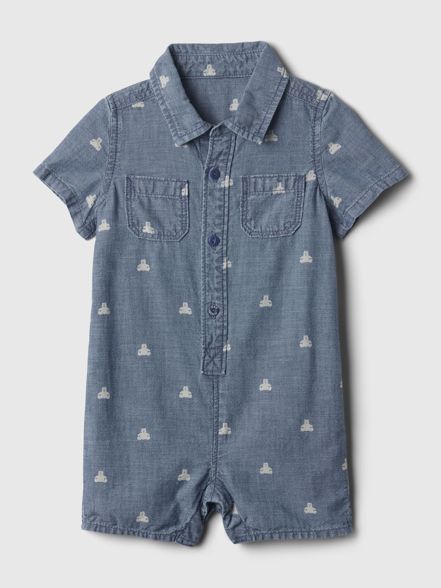 Baby Denim Shorty One-Piece