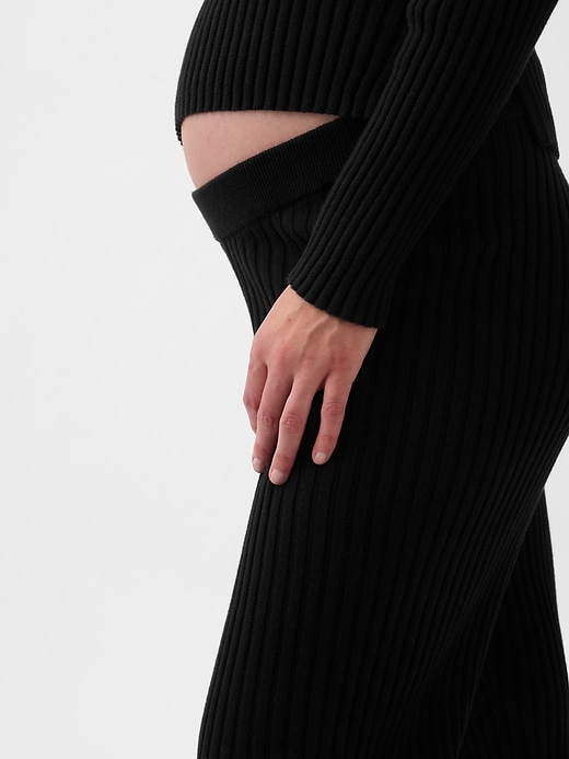 Image number 4 showing, Maternity Rib Sweater Pants