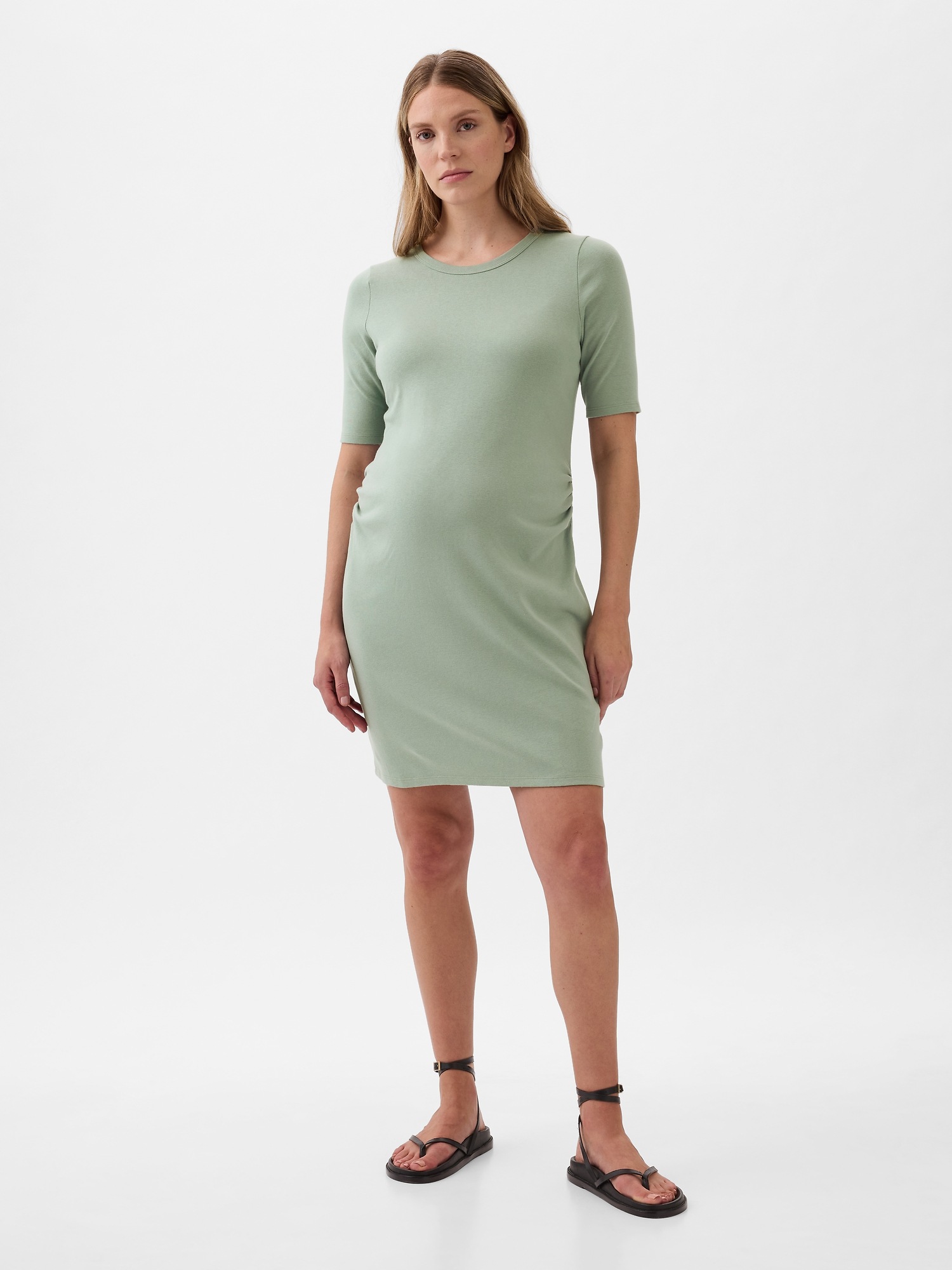 Maternity Tie-Front Shirtdress