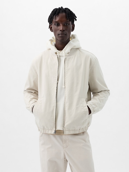 1 of 8 showing, with the color grey of product Bomber Jacket