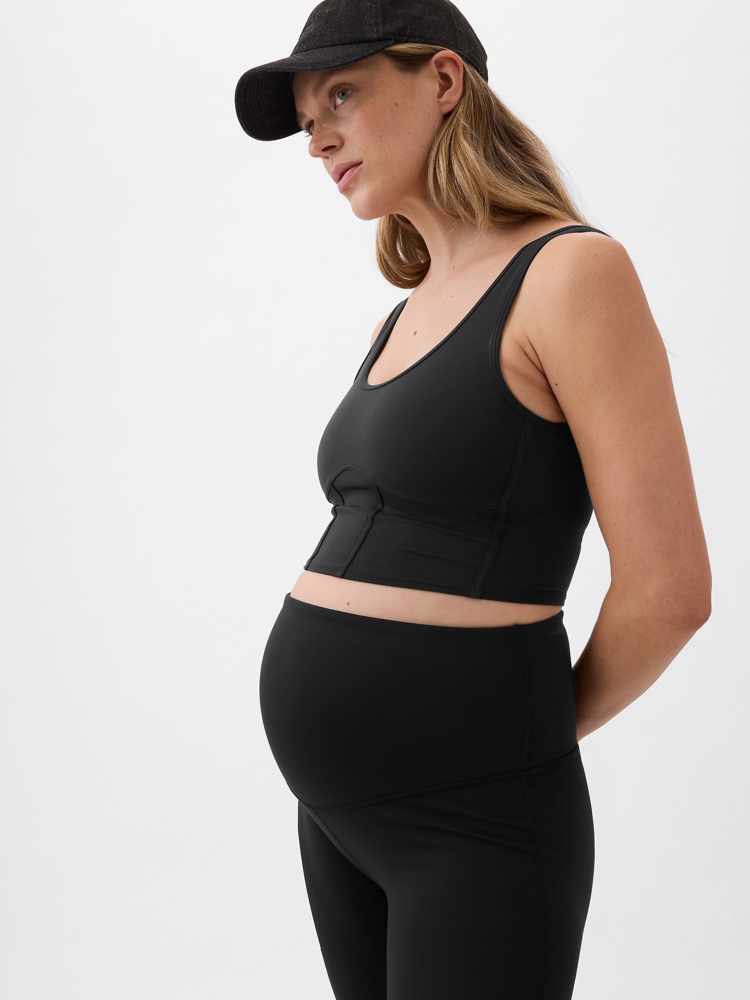 Maternity flare in dark beige, 9.99€