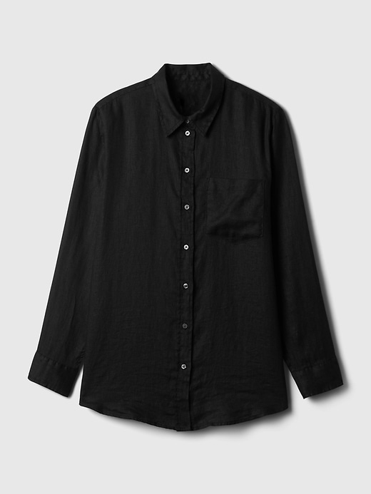 Image number 8 showing, 100% Linen Boyfriend Shirt