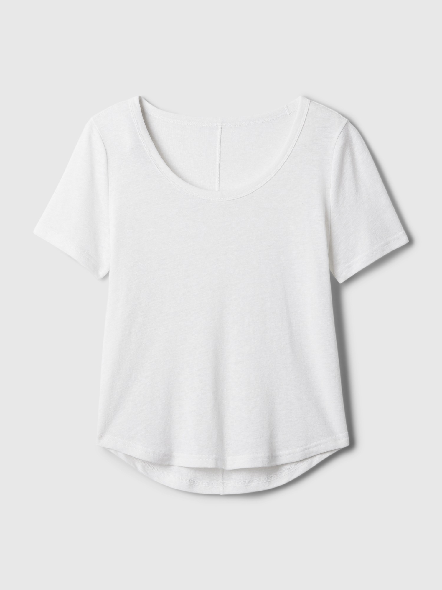 Linen Blend T Shirt Gap