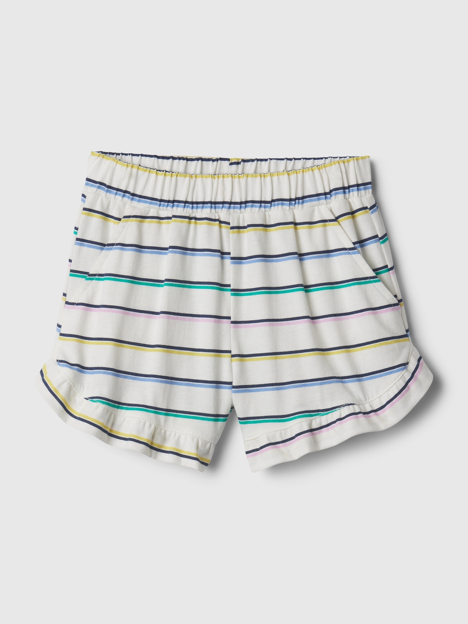 Gap Baby Mix And Match Pull-on Shorts In White Multi Stripe