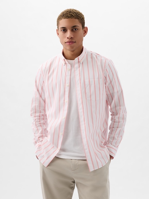 Image number 1 showing, All-Day Poplin Shirt in Classic Fit
