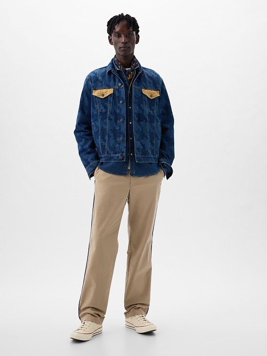 1 of 8 showing, with the color iconic khaki of product GAP × DAP '90s Loose Khakis