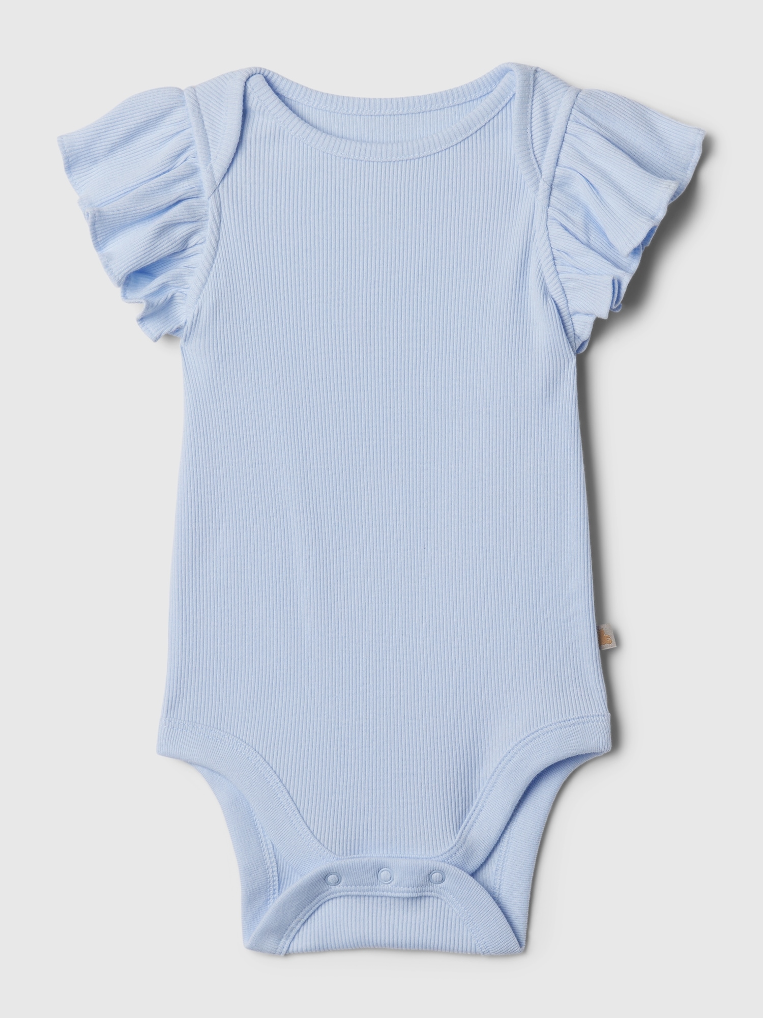 Gap Baby Mix And Match Ruffle Bodysuit In Bicoastal Blue
