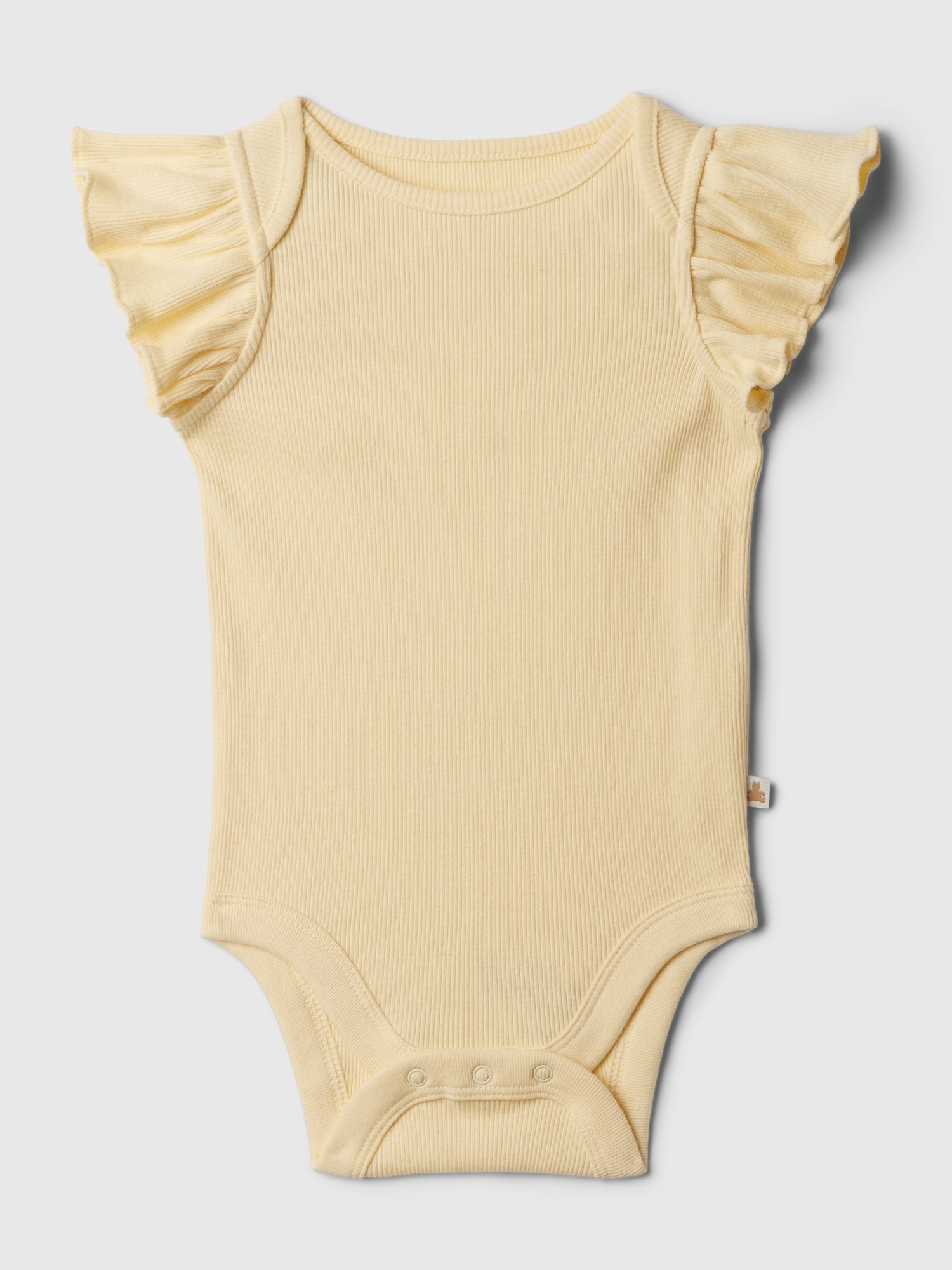 Gap Baby Mix And Match Ruffle Bodysuit In Maize Yellow