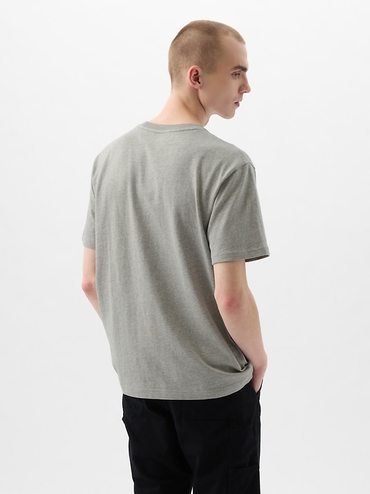 2 of 8 showing, with the color Grey of product Heavyweight Pocket T-Shirt