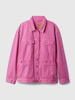 Gap pink denim jacket store