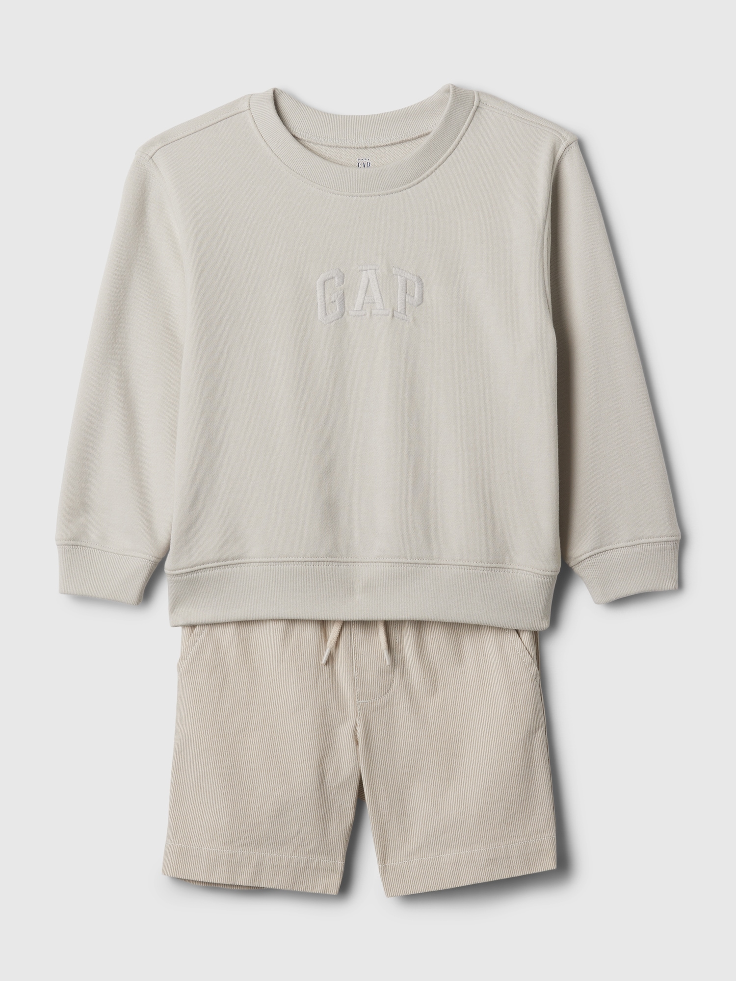 Gap Baby Two-piece Sweatshirt Set In Regular Grey