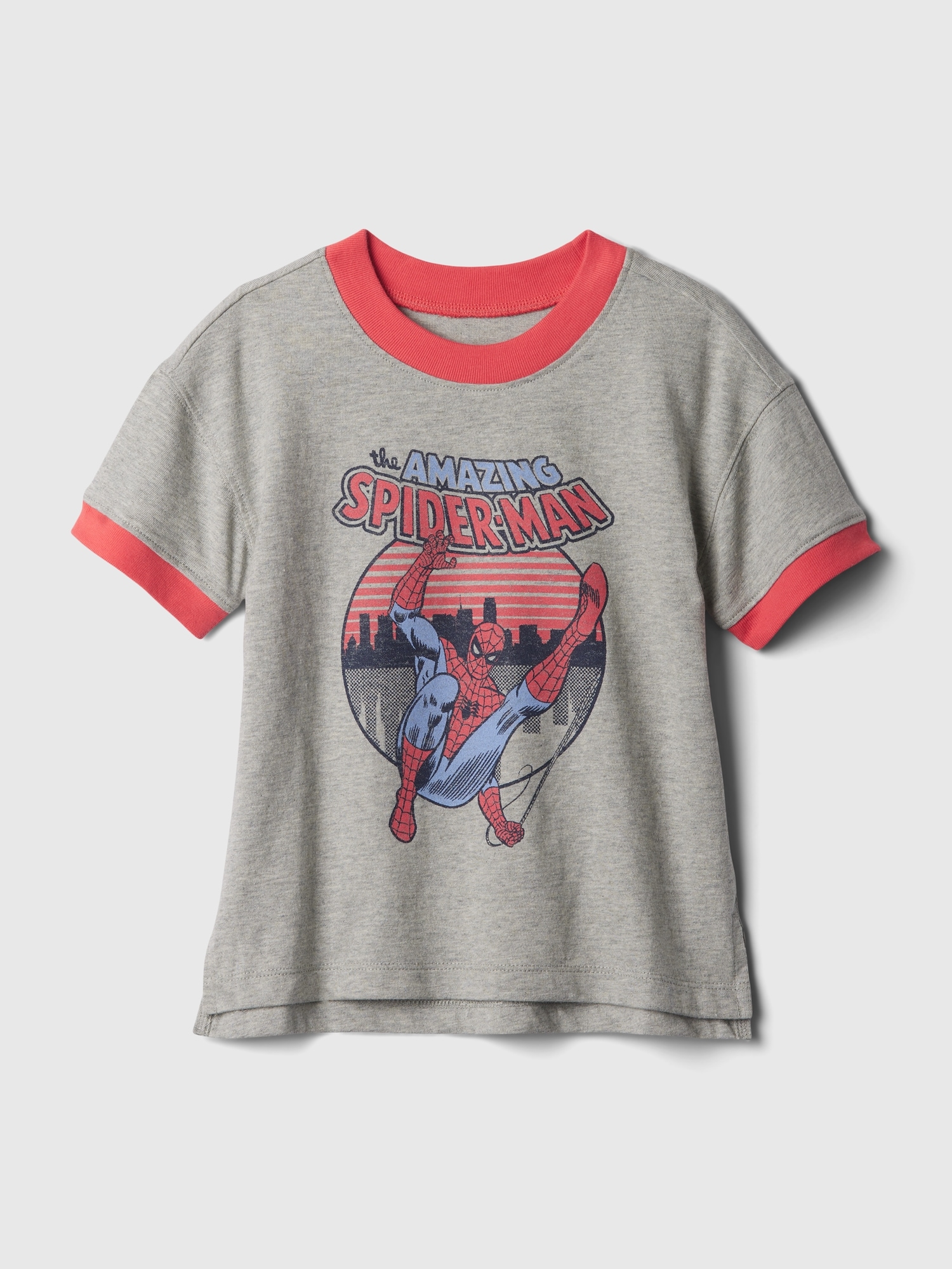 Shop Gap Baby I Marvel Graphic T-shirt In Light Grey