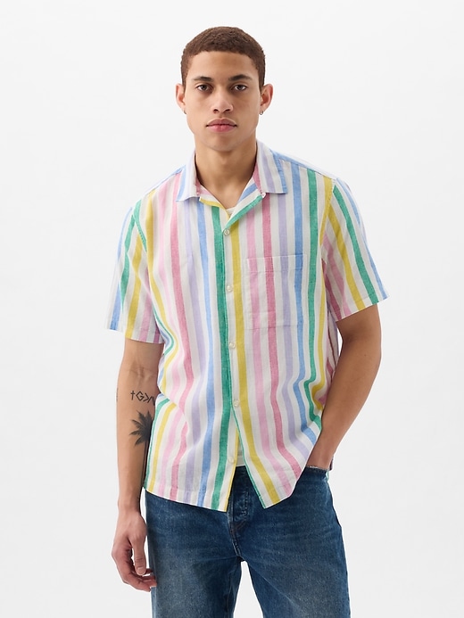 Image number 1 showing, Linen-Cotton Shirt