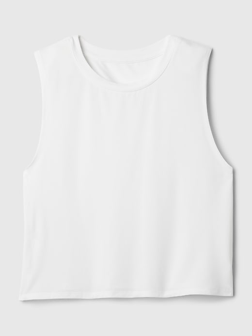 Image number 7 showing, GapFit Breathe Cropped Muscle T-Shirt