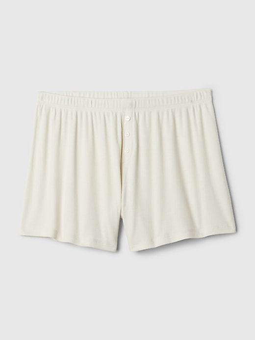 Image number 3 showing, Mini Rib Relaxed PJ Shorts