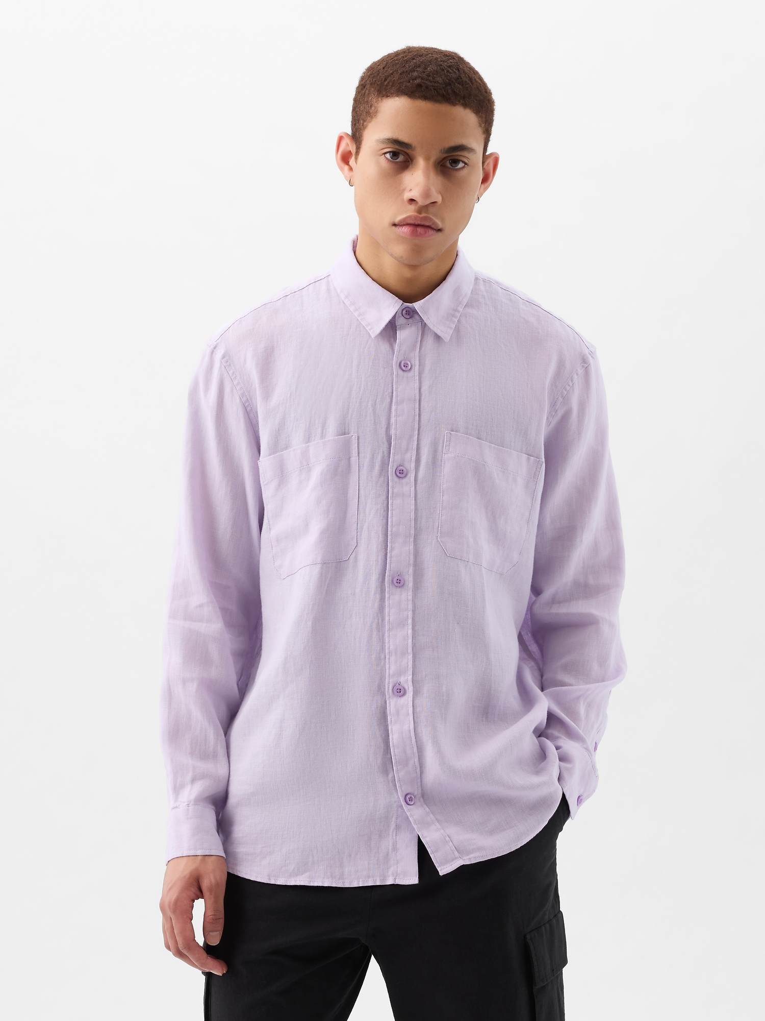 Linen Two-Pocket Shirt