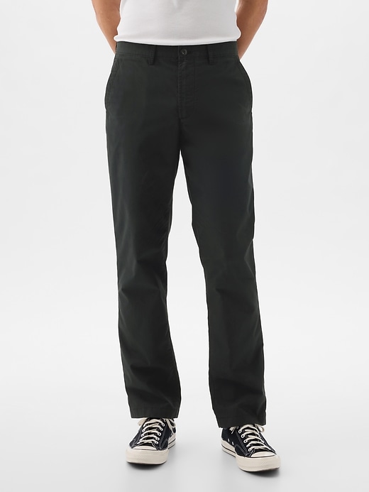 2 of 8 showing, with the color moonless night of product Poplin Khakis in Straight Fit