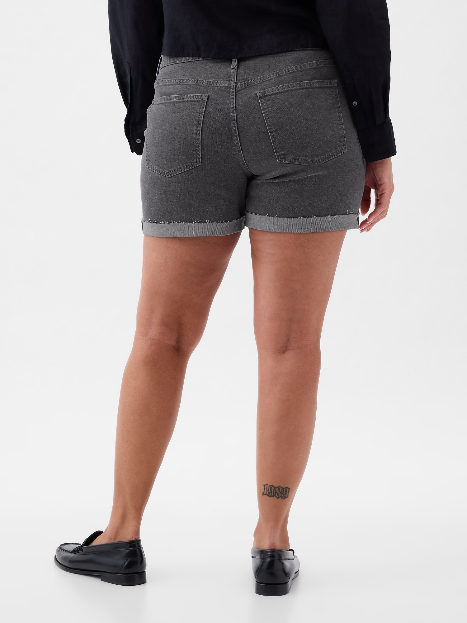 Marley Girlfriend Mid-rise Short With Rolled Cuff Hem 10/7 On Sale Products