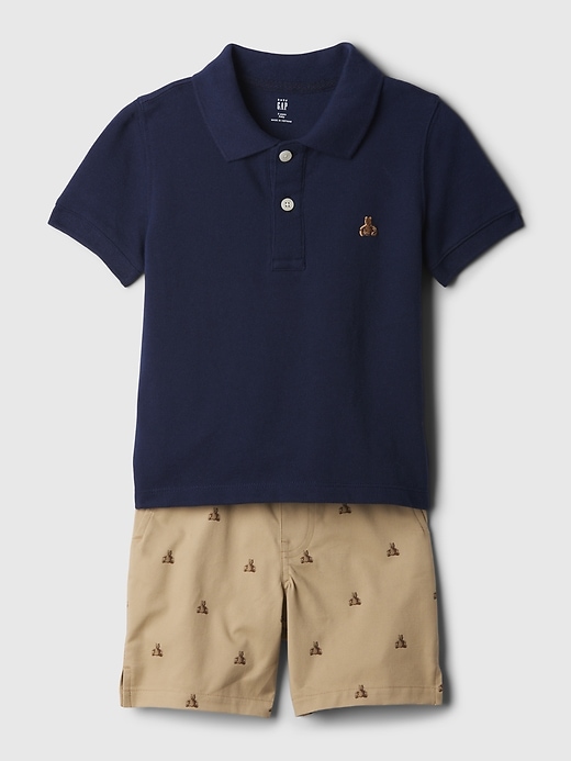 View large product image 1 of 4. babyGap Polo Outfit Set