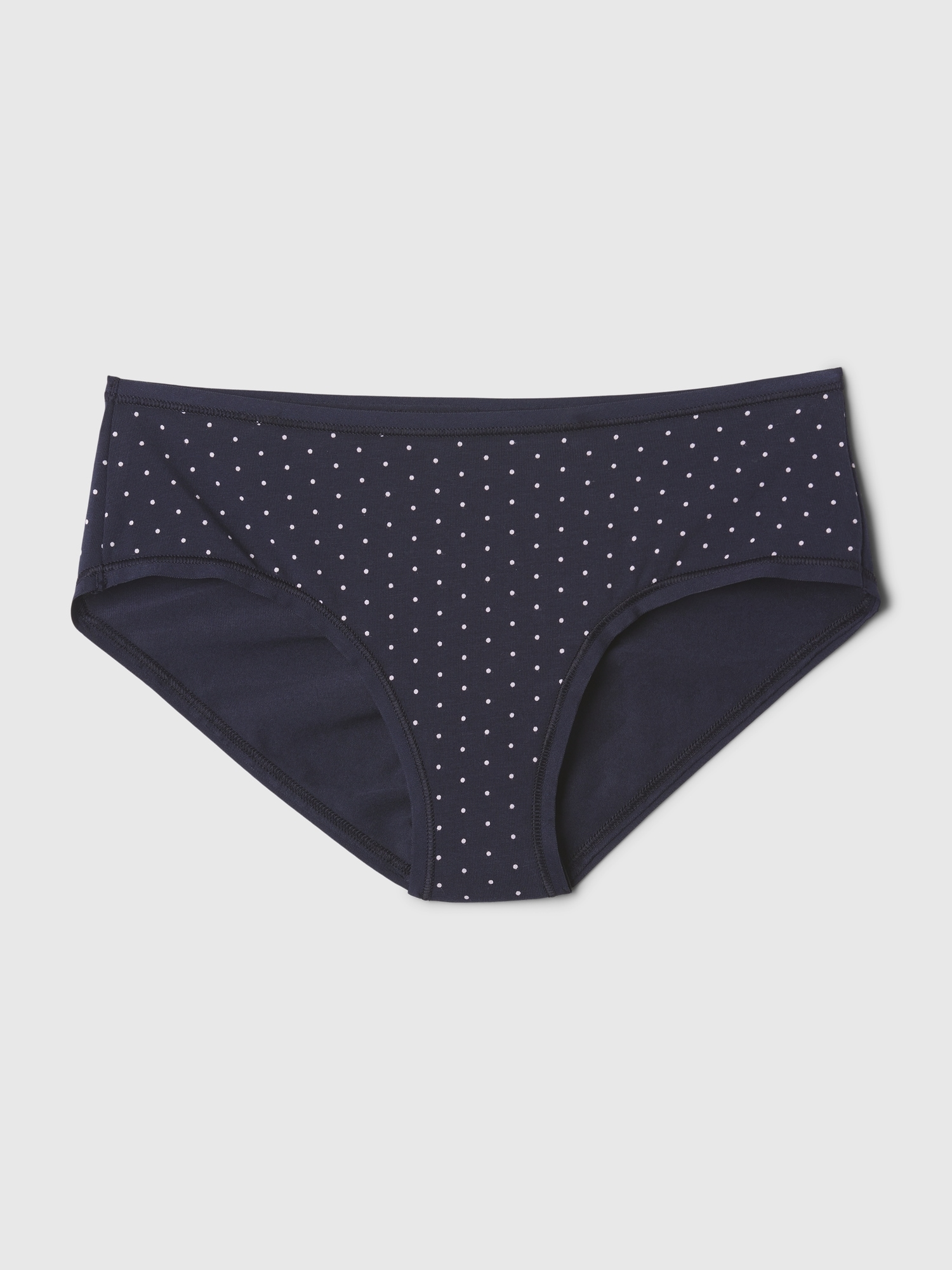 Gap Organic Stretch Cotton Hipster In Navy White Dot